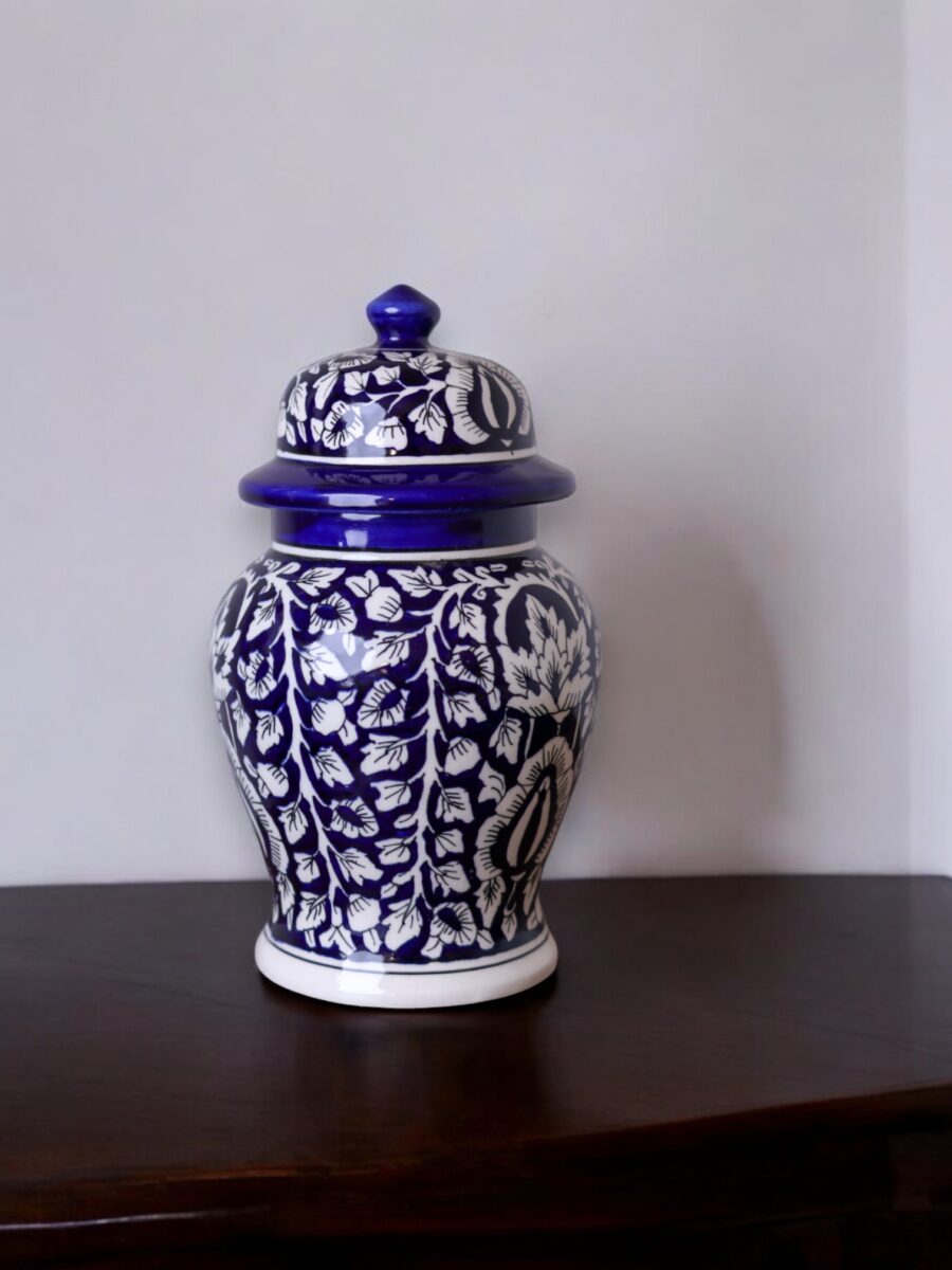 Indigo Serenity Prayer Vase