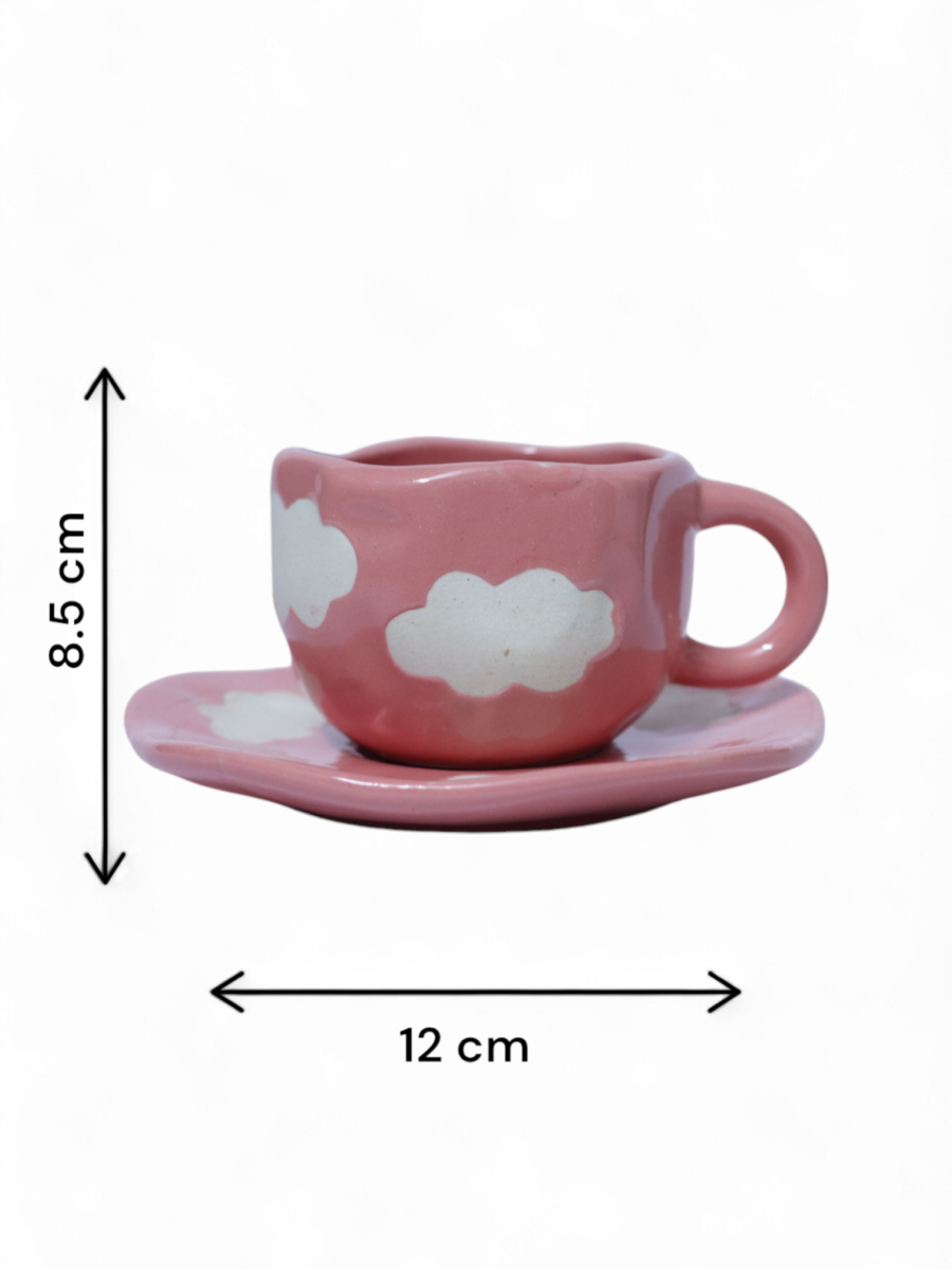 Scarlet Cloud Cup & Saucer