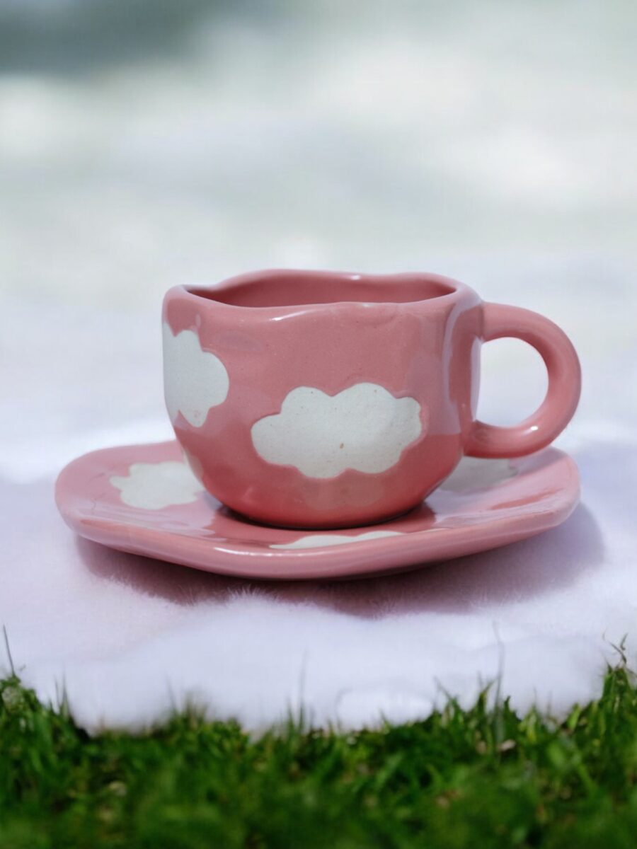 Scarlet Cloud Cup & Saucer