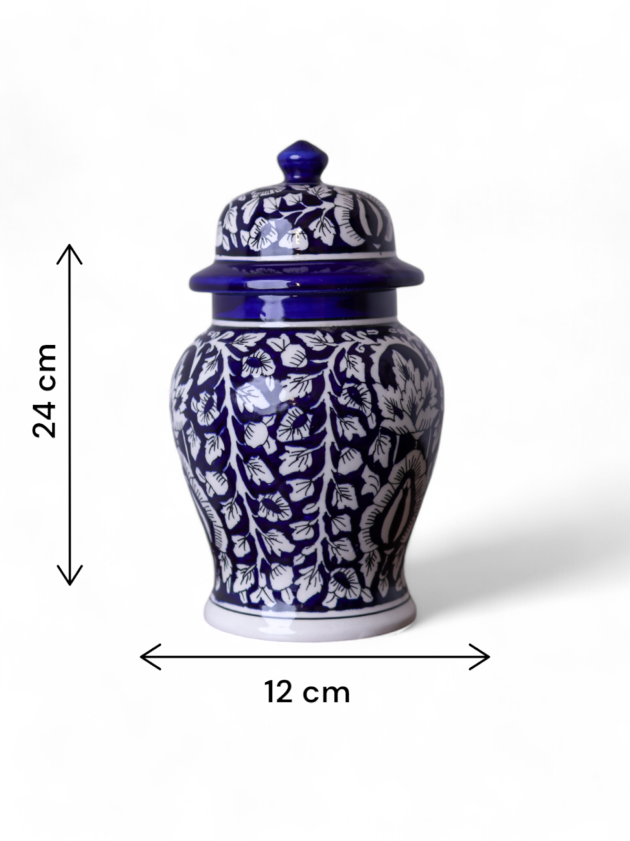 Indigo Serenity Prayer Vase