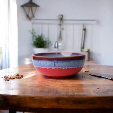 Coral Harmony Serving Bowl