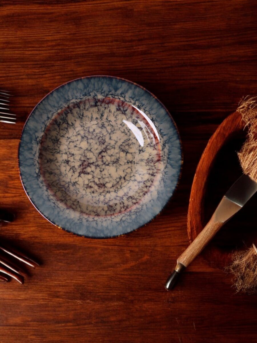 Azure Mosaic Pasta Plate