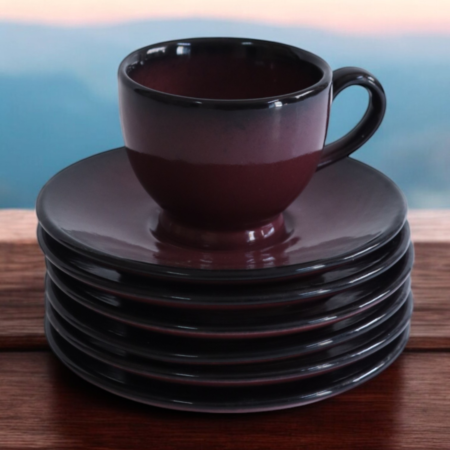 Burgundy Bliss Tea Set