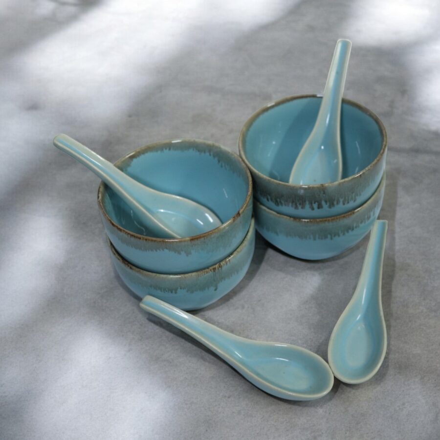 Turquoise Bliss Soup Bowl (Set of 4)