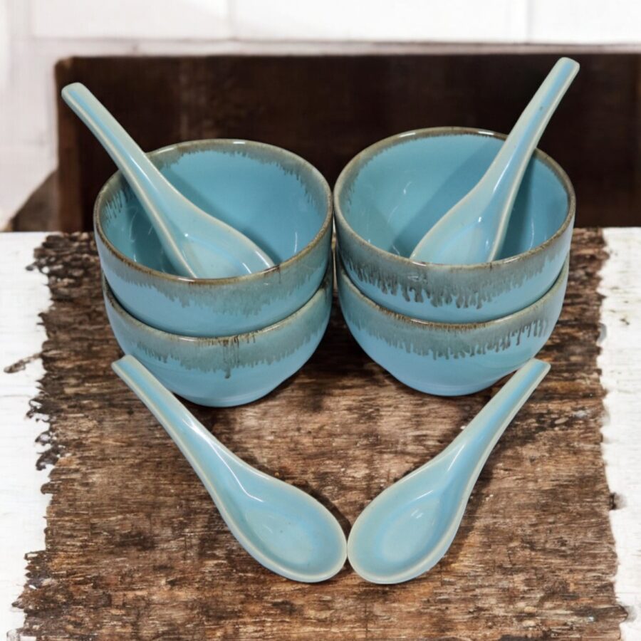 Turquoise Bliss Soup Bowl (Set of 4)