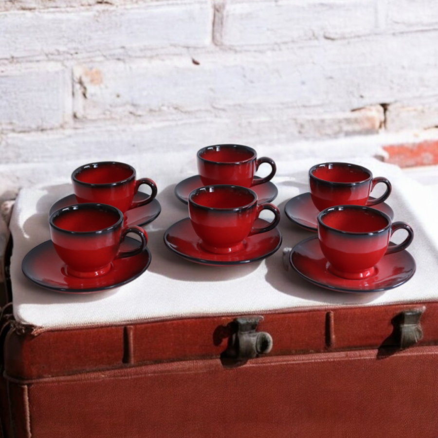 Red Velvet Tea Set