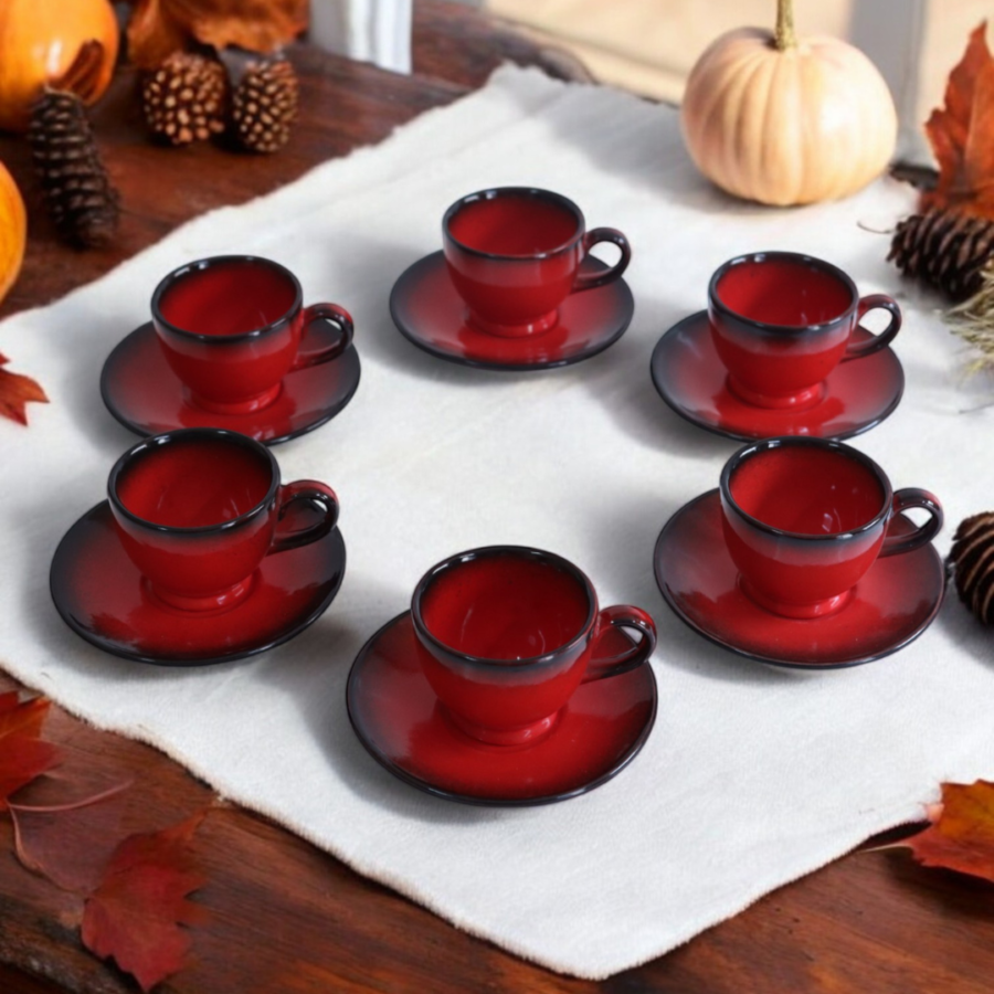 Red Velvet Tea Set