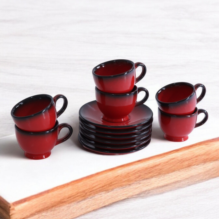 Red Velvet Tea Set